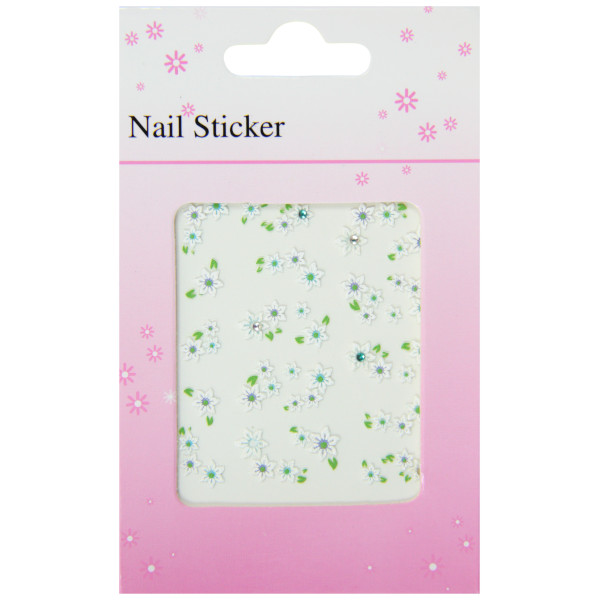 pochette stickers ongles edelweiss en été