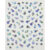 Stickers fleurs filantes reflets argent