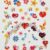 Stickers d’ongles cœurs fleurs et papillons colorés