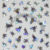 Stickers d’ongles cornet fleurs reflets argent