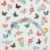 Stickers d’ongles fleurs et papillons colorés