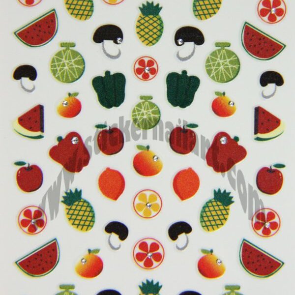 Stickers d’ongles fruits et légumes