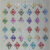 Stickers d’ongles fleurs de lys multicolore métallique