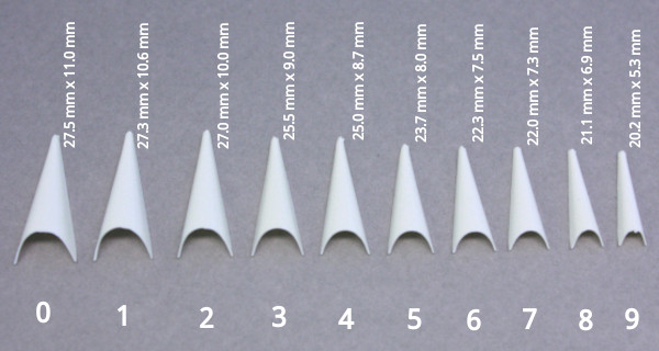 Sachet de 500 capsules capsules triangle french clair, naturel, blanc