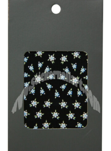 pochette de 46 stickers d'ongles autocollants fleurs étoilée bleu scintillantes, pêle mêle fleurs étoilée bleu scintillantes pas cher
