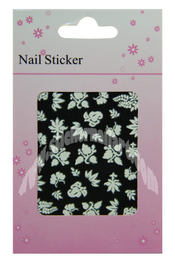 pochette de 33 stickers fleurs sauvages vert scintillant, pèle mêle fleurs sauvages vert scintillant pas cher