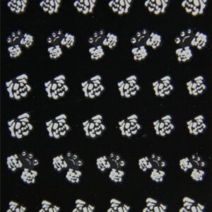 Stickers roses blanches avec strass