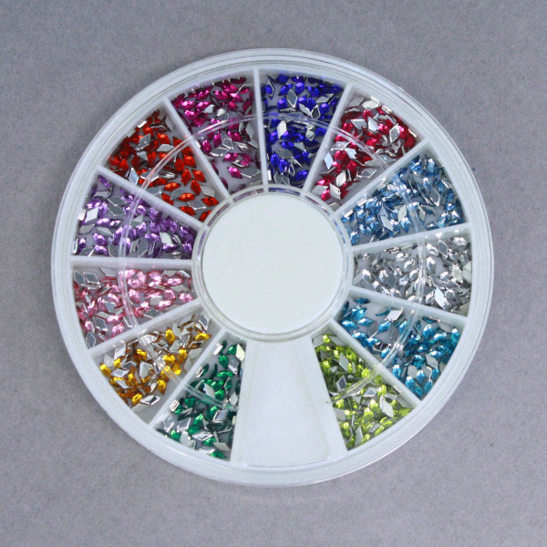 strass diamant set multicolore, pêle-mêle strass ongles diamant multicolore