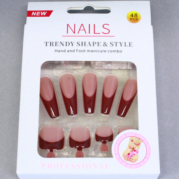 Faux ongles french rouge