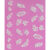 Stickers roses blanches en duo et strass