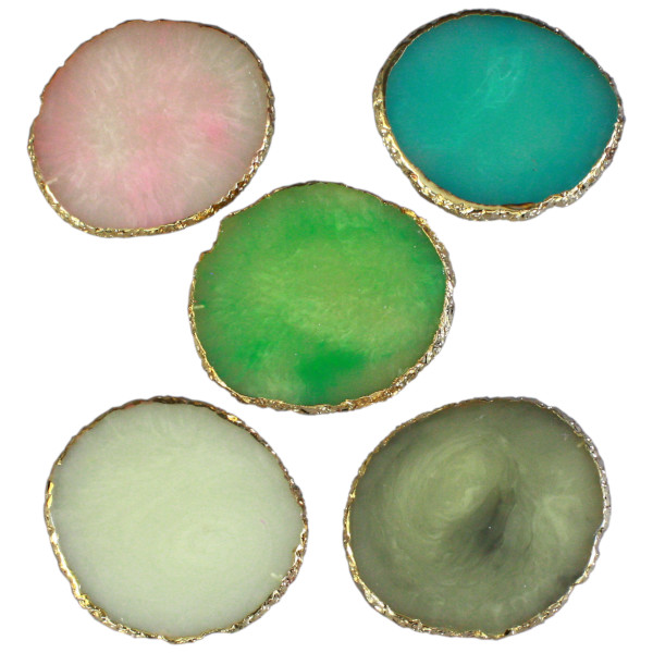Palette nail art rose, bleu, vert, blanc, gris